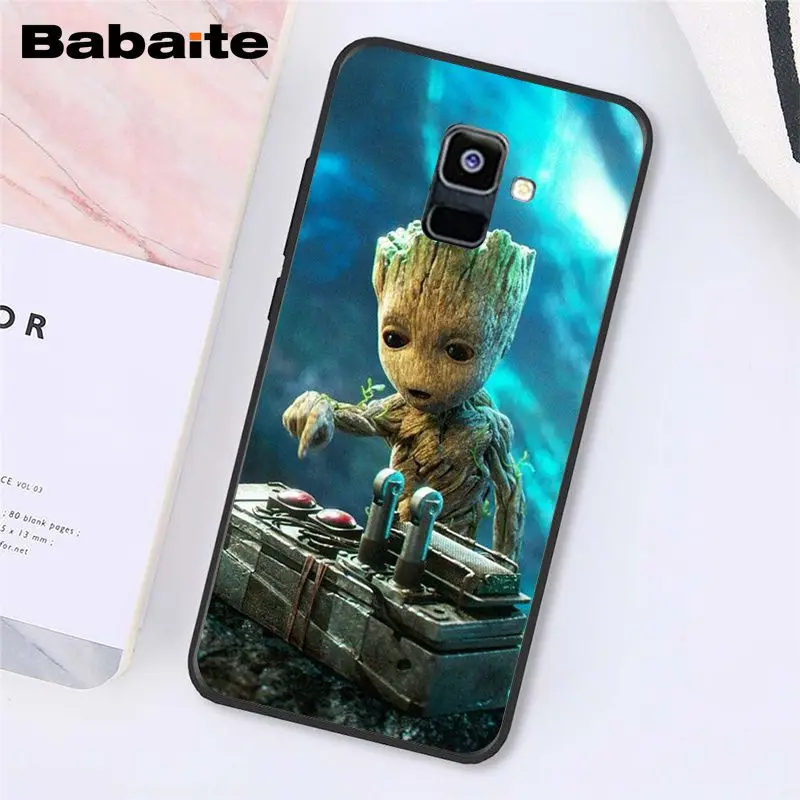 Babaite Guardian реактивный енот Грут Treeman чехол для телефона для samsung Galaxy A7 A50 A70 A8 A3 A6 A6Plus A8Plus A9