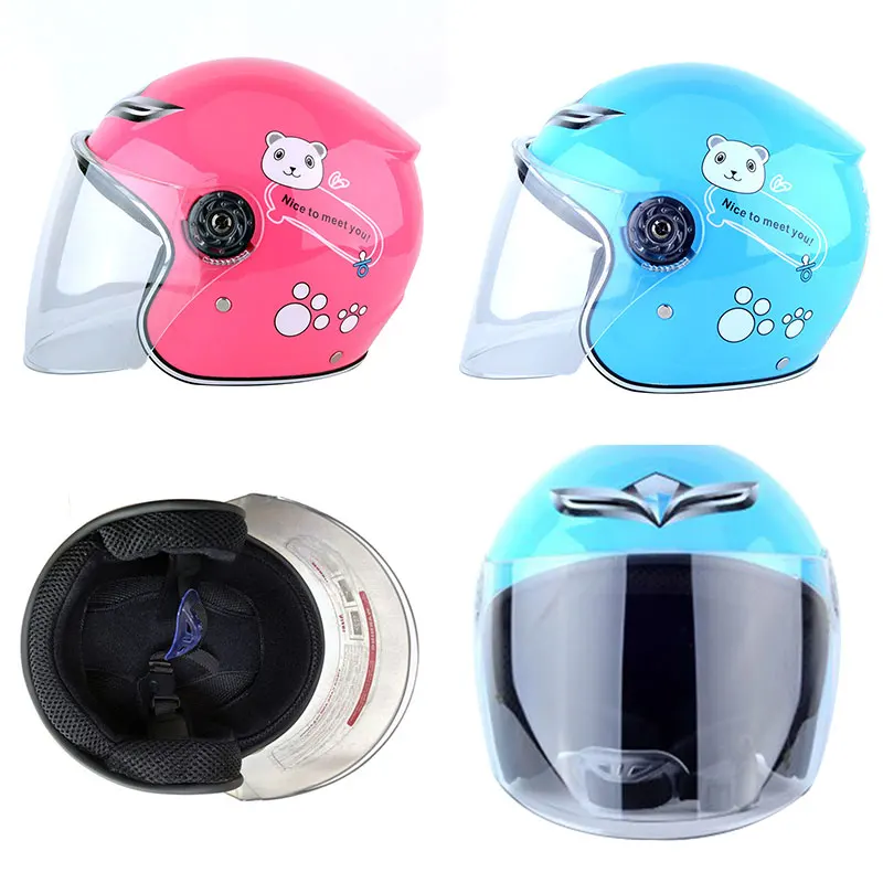 Motorcycle Helmet Kids Motorcycle Helmet Creativity Craniacea Riding Crashworthy Children Visors Cute