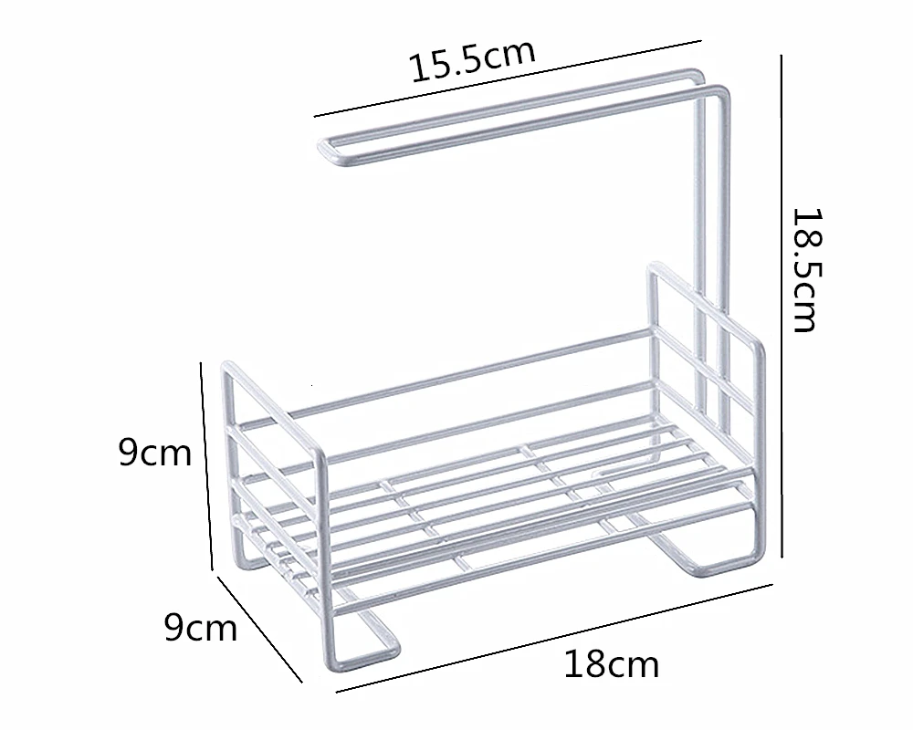 Sink Shelf Soap Sponge Drain Rack Bathroom Holder Kitchen Storage Suction Cup Kitchen Organizer Sink kitchen Accessories Wash
