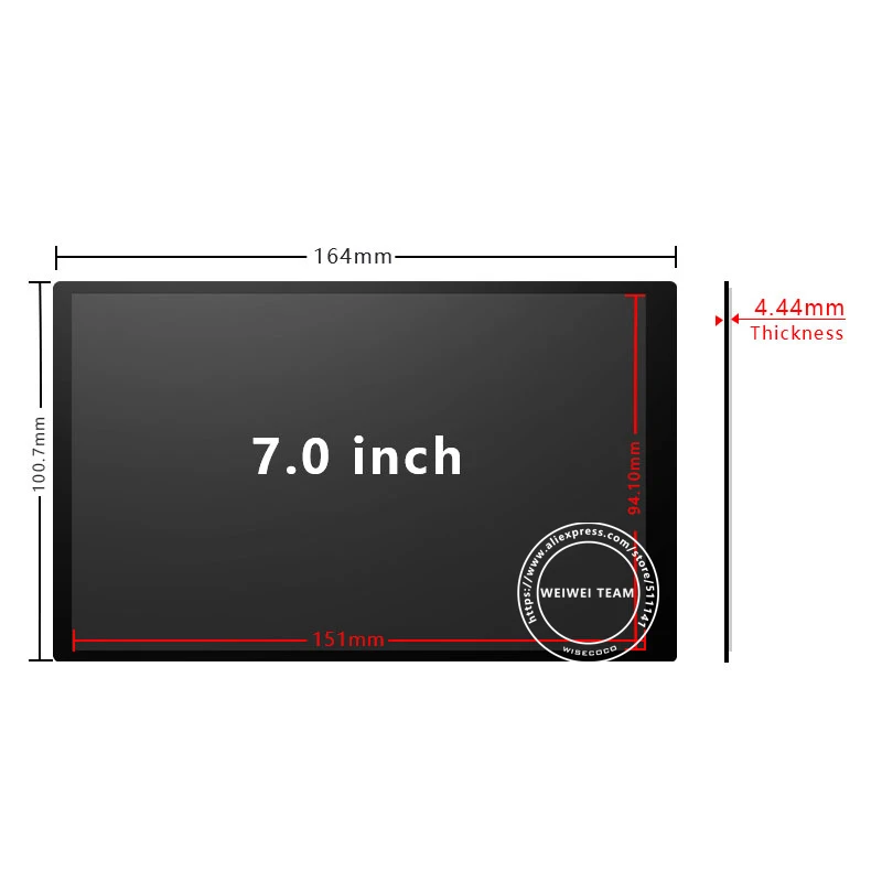 Wisecoco 7 дюймов планшет 1920x1200 ЖК-дисплей модуль запасная часть+ Сенсорный экран Sonsor MIPI Mini HDMI Тип C аудио Динамик драйвер платы