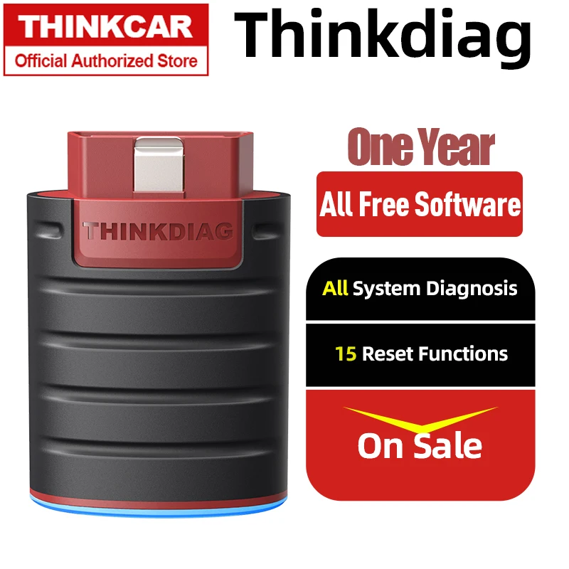 Автосканер THINKDIAG с бесплатным разрешением, один год, автоматический сканер OBD2, полноценный сканер OBDII, автомобильный диагностический инстру...