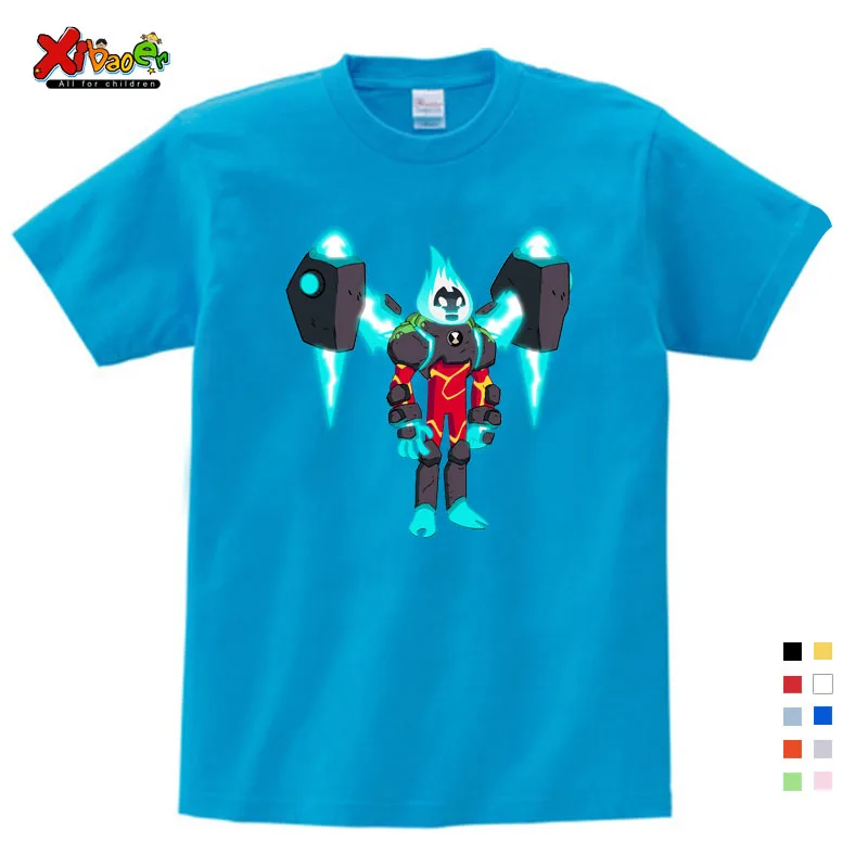 Новинка года; детская футболка Omnitrix Ben 10 оригинальная детская футболка летние топы для маленьких мальчиков и девочек; футболки с героями мультфильмов; Новинка