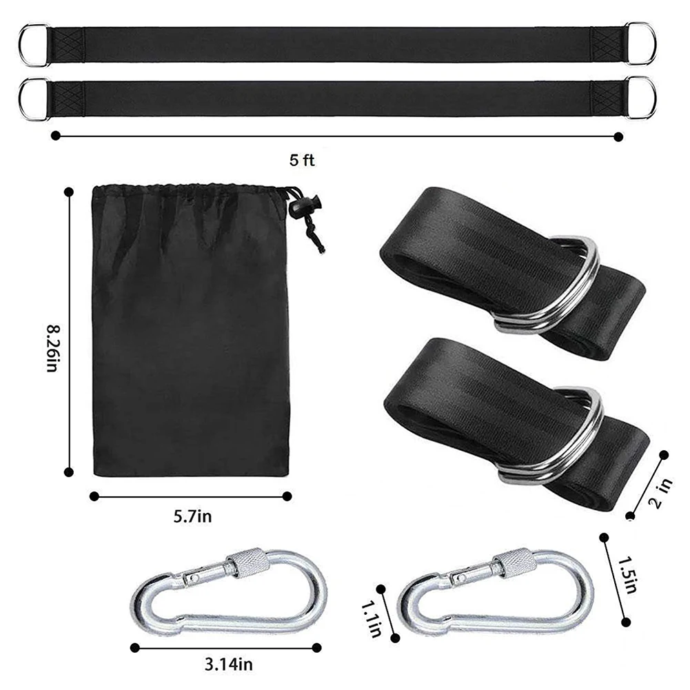 Acampamento ao ar Par de Árvore Balanço Pendurado Rede Correias Mosquetão Corda Carga Livre Caminhadas Cinto Novo May8 um Kit 10 Cheap Ferram. atividade ar livre