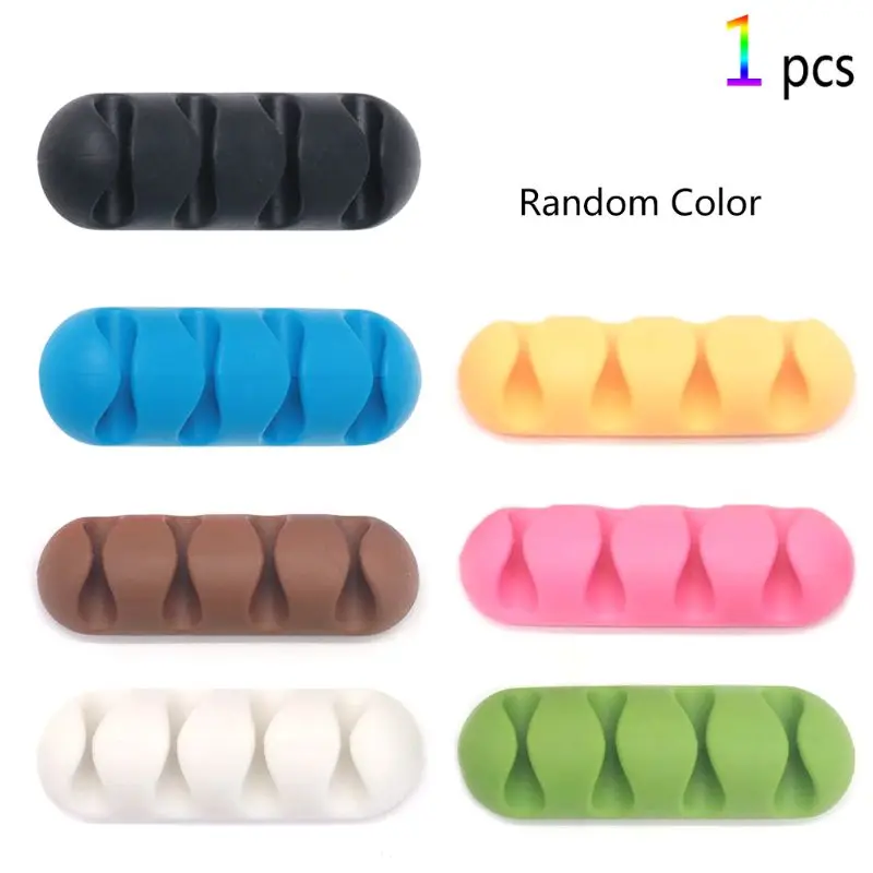 

Cable Reel Organizer Desktop Clip Cord Management Headphone Charger Wire Holder