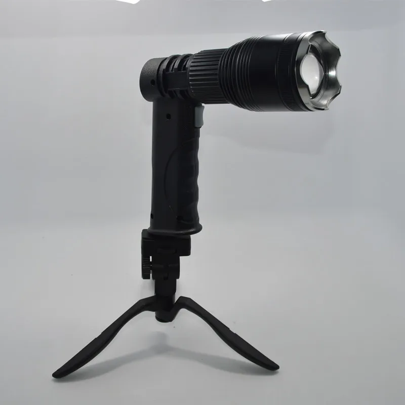 

High Power Adjustable Focal 10w Lamp Aluminium Alloy Open Country Work Light Camping Spotlight Tripod Spotlight
