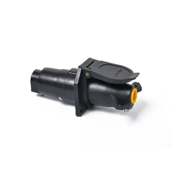 

1 Pair Auto Round Trailer Connector 7 Poles RV Male and Female Light Plug 7 Way Connector