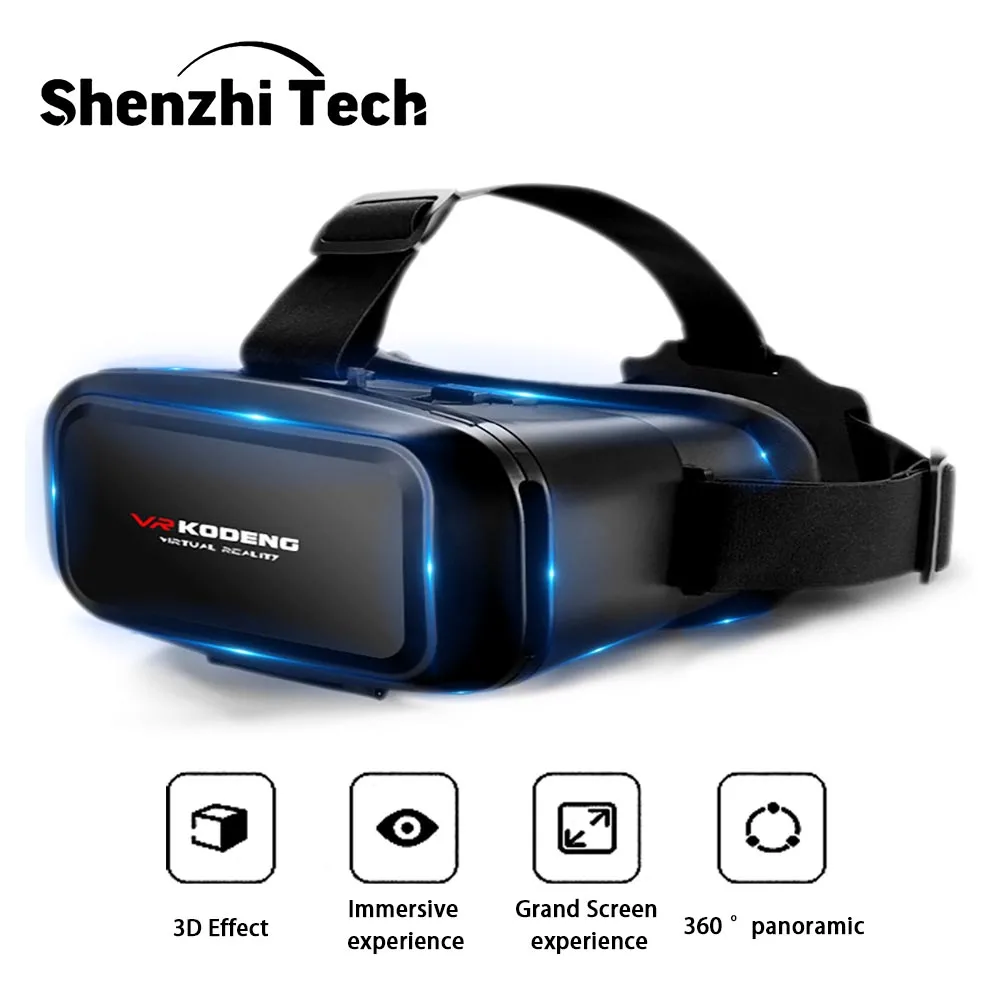 2021 VR Headset Virtual Reality Glasses 3D VR Glasses for Smartphones Compatible with iPhone & Android 5-7 inch