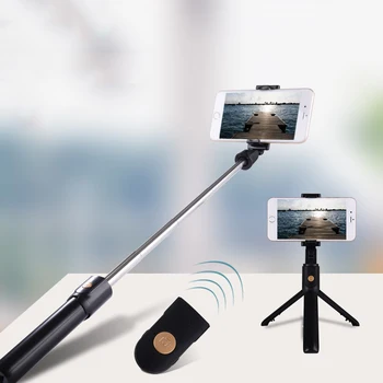 

Smartphone Selfie Stick Wireless Bluetooth Phone Hold Mini Selfie Tripod with Remote Control For IOS Android Portable Monopod