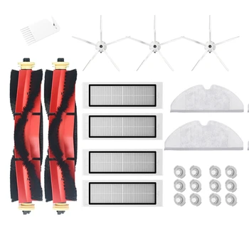 

24Pcs Washable HEPA Filter Main Brushes Side Brush Parts for Xiaomi Roborock S5 Max S6 Vacuum Cleaner Accessories