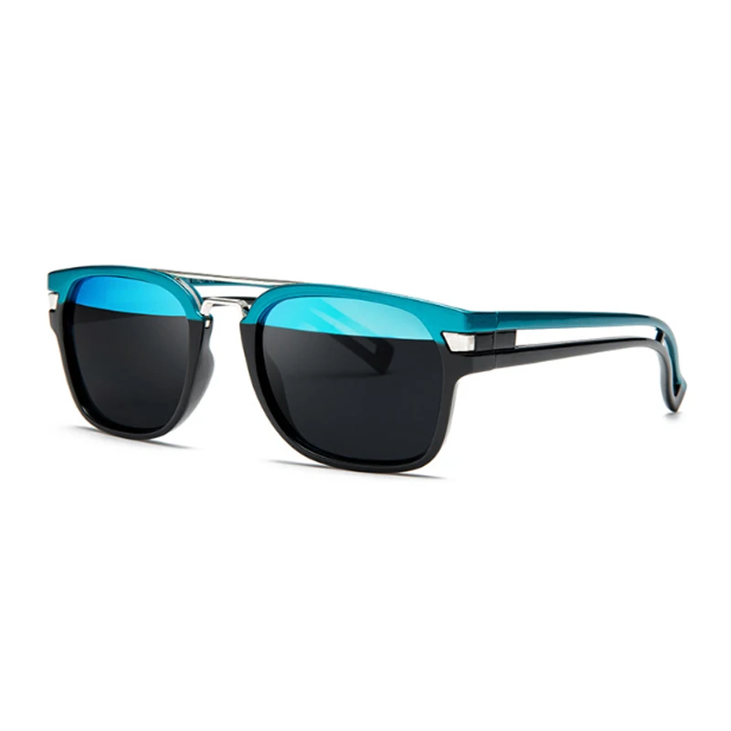 Фирменный дизайн, модные солнцезащитные очки, двойные цветные линзы, винтажные мужские солнцезащитные очки для вождения, ретро UV400 оттенки, очки Oculos de sol - Цвет линз: 01