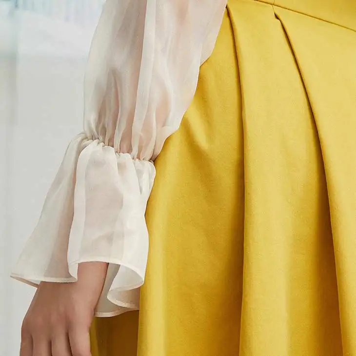Vero Moda женская элегантная шифоновая блузка с оборками | 319305532