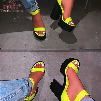 

2020 New Fashion Super High Heel Women Sandals Handmade Comfortable Solid Color Plus Size Women Sandals Zapatos De Mujer