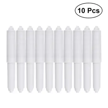 

10Pcs Toilet Paper Roller Fit-All Style Plastic-Spring Loaded White Toilet Paper Roller Bathroom Paper Holder Replacement
