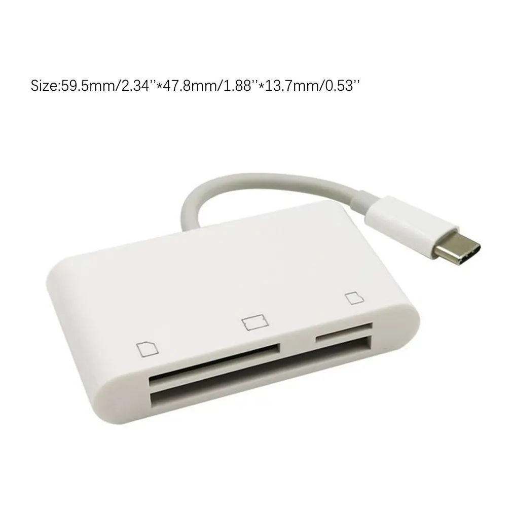USB 3,1 type C USB C для чтения карт адаптер кабель для Macbook для samsung type-C/TF/CF три в одном кардридер