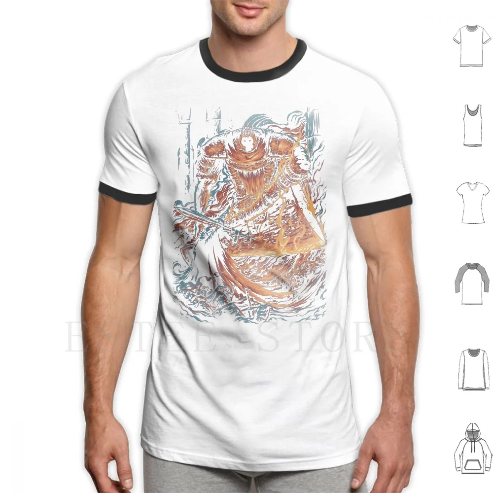 The Old Friend T Shirt Fai Da Te Big Size 100% Cotone Dark Souls Dark Souls 2 Dark Souls 3 Solaire Solaire Of Astora Yhorm Lordran