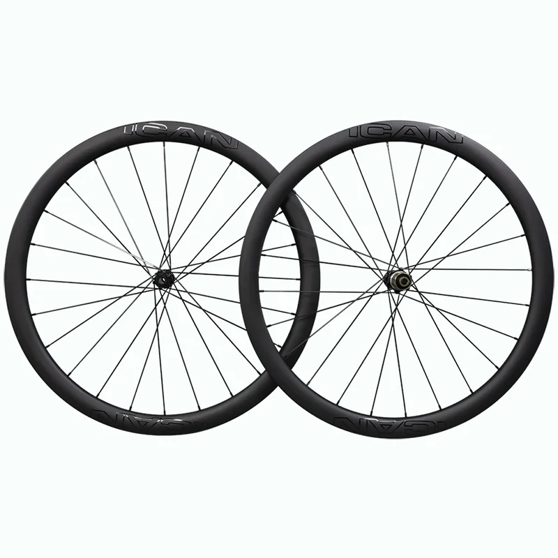 AERO ICAN Carbon bike wheelset disc brake super light rim novatec 411 412 SAPIM-CX-RAY wheels carbon clincher 50mm carbon wheels