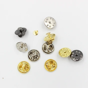 

50pcs 11.4mm Base Butterfly Brooch settings Base Holder Copper Metal Brooch Pins Badge Holder For Diy Jewelry Making Findings