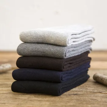 

Men's Cotton Socks Thick Keep Warm Floor Fluffy Socks Thermal Solid Color Man Winter Socks Thicken High Quality EU 39-44 Meias