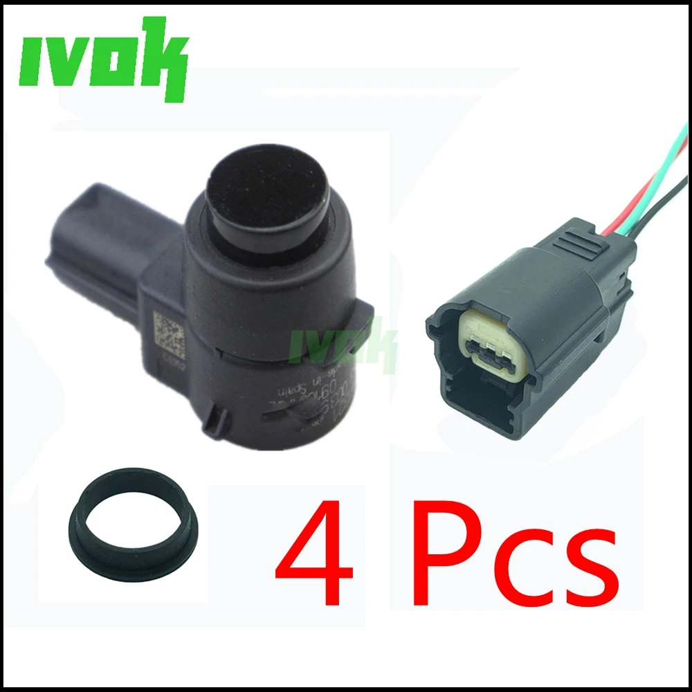 25961321 4pcs/lot PDC Parking Distance Control Sensor+Connector/plug For GM Opel Antara L07 Buick Cadillac 25962202 