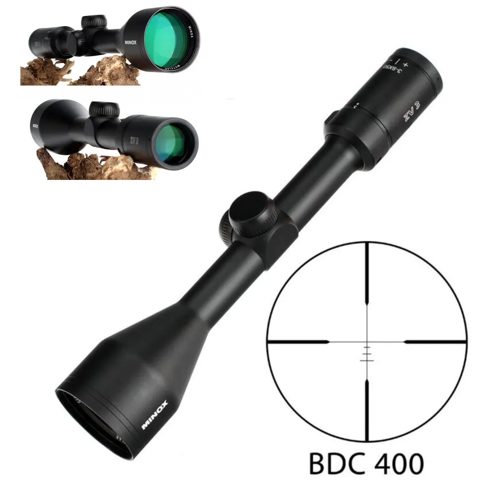 

MINOX ZV 3 3-9X50 BDC 400 Reticle Hunting Rifle Scope 1 Inch Tube Long Eye Relief Tactical Optical Sight RifleScopes