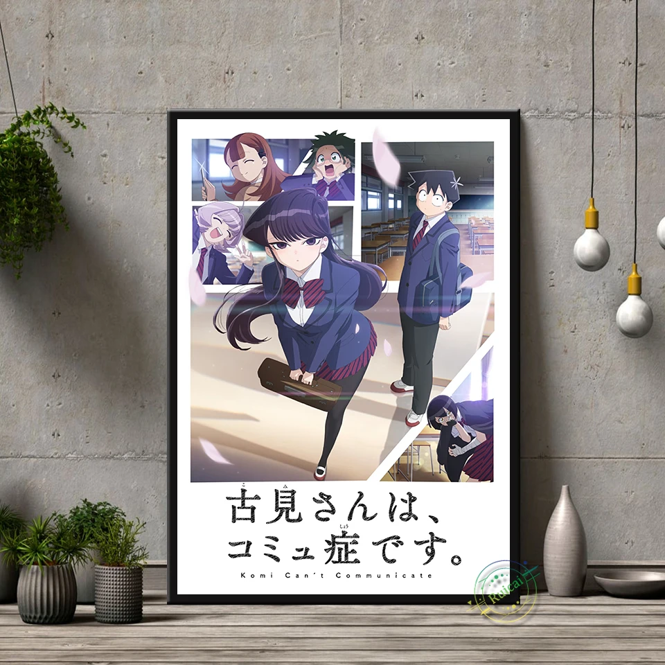 HOT Anime Manga Komi-san wa, Comyushou desu Komi Shoko Osana Najimi HD Wall  Scroll Mural Print Poster Decor Decorative Art Gifts