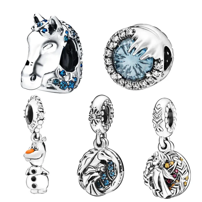

New Arrival 100% 925 Sterling Silver Beads, Winter Crysta Anna Nokk Charms fit Original Pandora Bracelets Women DIY Jewelry