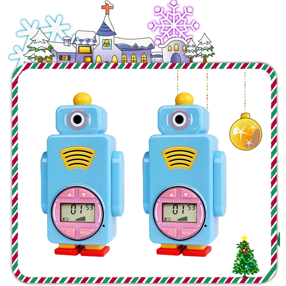 2 шт. Retevis RT36 робота из мультфильма иди и болтай Walkie Talkie дети двухстороннее радио 0,5 W VOX фонарик Micro Зарядка через usb Перезаряжаемые Батарея
