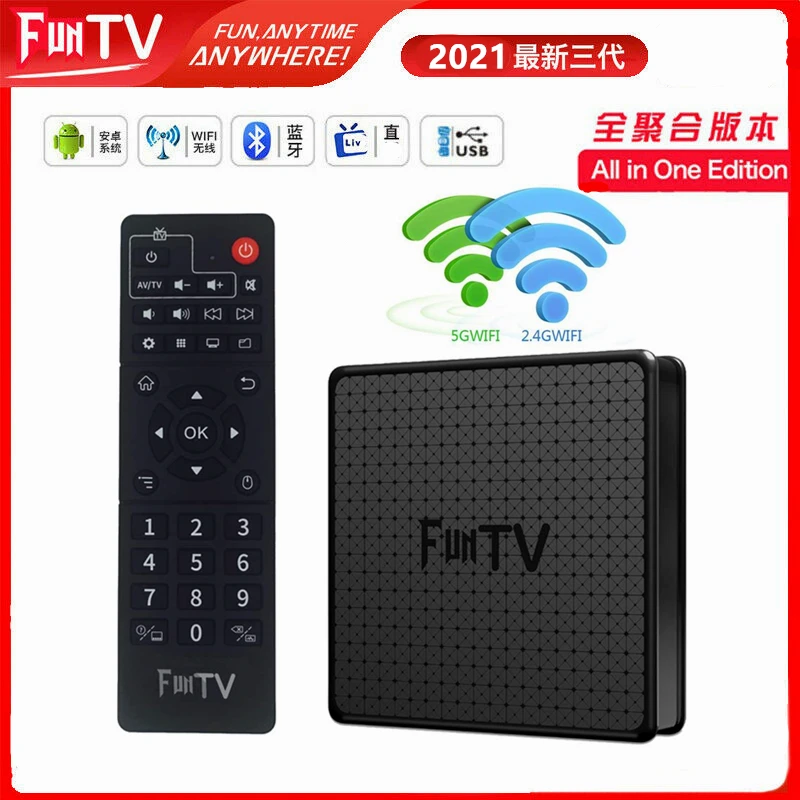 [Подлинный] Funtv box funtv3 a3 Коробка HTV HomeX BOX tvpad4 китайский HK Тайвань Канада Малайзия