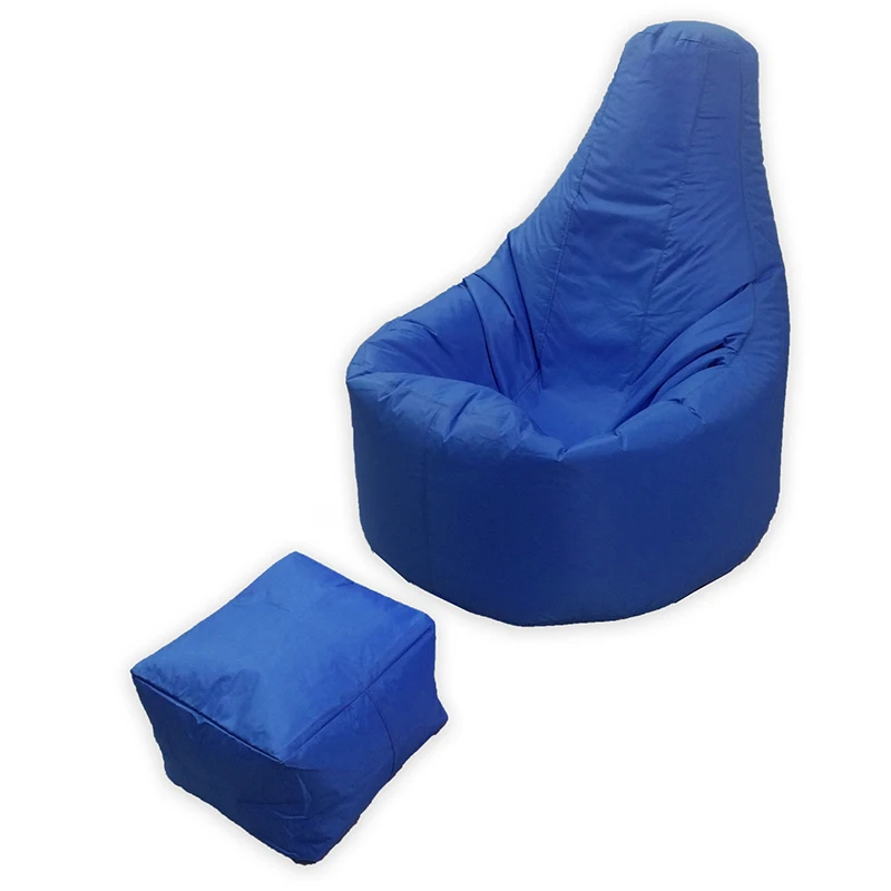 Blue Диваны-мешки Стиль гладкокрашеный диван Сумка Beanbag игровой Большой Диван сумка специальный сплошной цвет большая рука кресло геймер бобы Мягкие диваны-мешки - Цвет: Blue