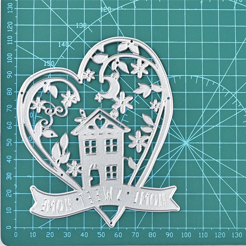 GJCrafts сердце штампы дом металлические режущие штампы новые для изготовления открыток Скрапбукинг штампы тиснение DieCut трафарет ремесленные штампы
