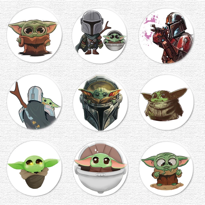 

Baby Yoda Brooch Clothes Hat Backpack Decoration Baby Yoda Toy 6cm
