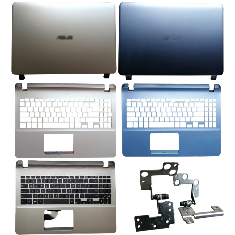 

NEW Laptop LCD Back Cover/Hinges/Palmrest Upper Case For ASUS Y5000 Y5000U Y5000UB Gold Blue