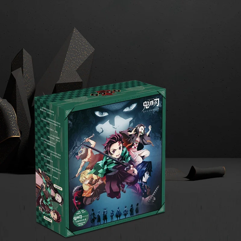 Аниме Demon Slayer Kimetsu no Yaiba постер Игрушка Подарочная коробка Tanjirou Nezuko Zenitsu Inosuke значок булавка открытка водный брелок-чашка