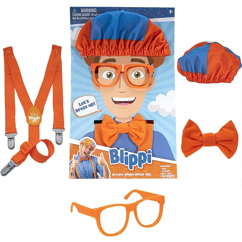 1 комплект Blippi Игрушка Дети Косплэй костюм аксессуары реквизит шляпа Кепки