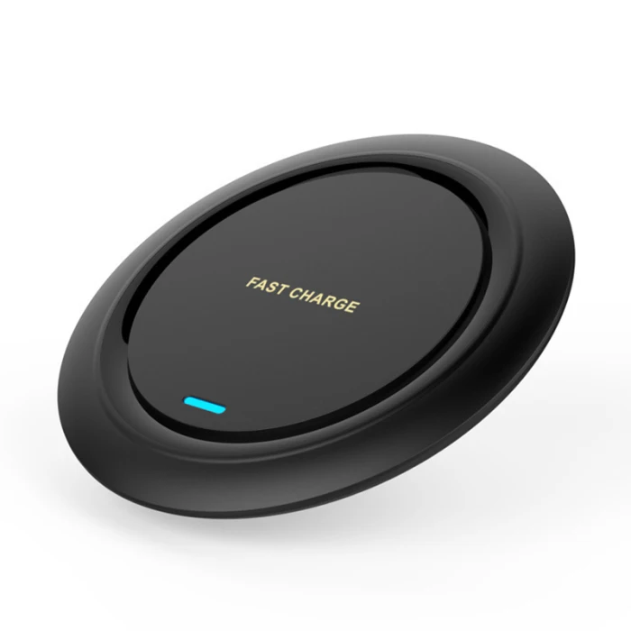 Round Thin Wireless Charger Cell Phone Support Fast Charging for Home Desk 10W Smartphone NK-Shopping