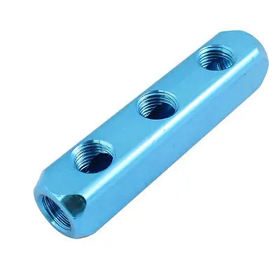 

Air Compressor 1/4PT 3 Way Air Hose Pipe Inline Manifold Block Splitter