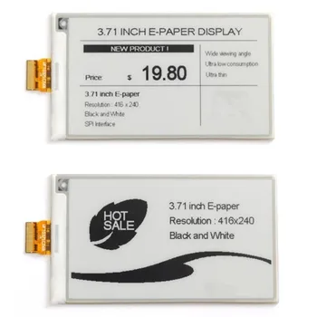 

3.71 inch Graphic display LCD 416240 dot matrix SPI port 24 pin connector FPC cable Without Backlight Display No Touch Panel
