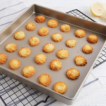 

Non-stick Square Cake Pan Biscuits Tray Pizza Cake Baking Mold Durable Carbon Steel Baking Tools