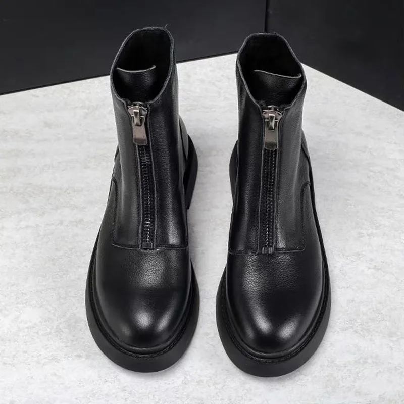 

Plus size 40-43 riding boots female short tube plus velvet thick high quality winter flat bottom
