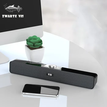 

new Multimedia computer audio desktop Knob adjustment h ome speaker super bass notebook big speaker usb strip bluetooth speaker
