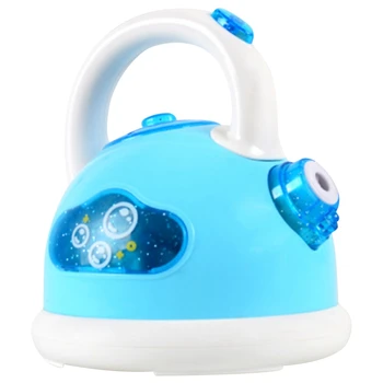 

Blue- Automatic Bubble Blowing Machine for Children's Electric Kettle Bubble Machine