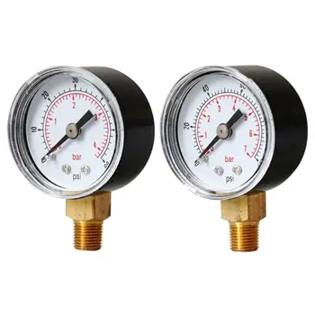 

0-100psi 1/8BSPT Pressure Gauge Fuel Air Compressor Meter Hydraulic Pressure Tester Manometer Pressure Measurer