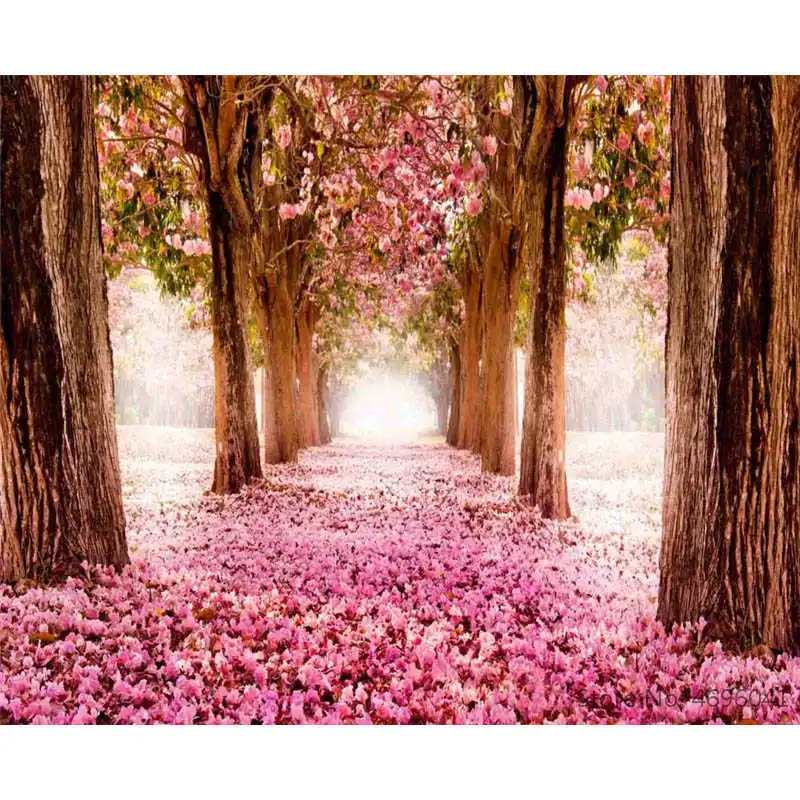 

Painting By Numbers Frameworks Coloring By Numbers Home Decor Pictures Landscape Tree Flower Decorations RSB8153