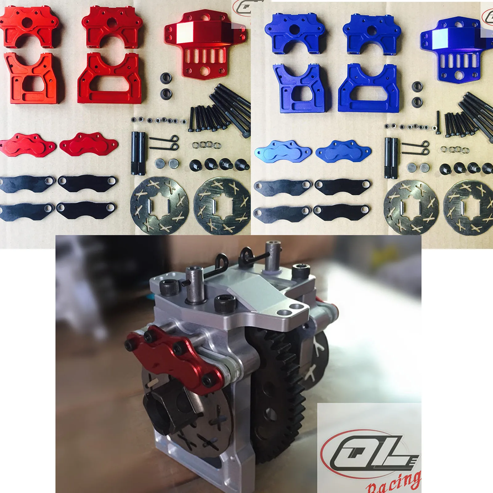 Aluminum-Center-differential-Diff-Mount-with-brake-set-for-1-5-losi ...