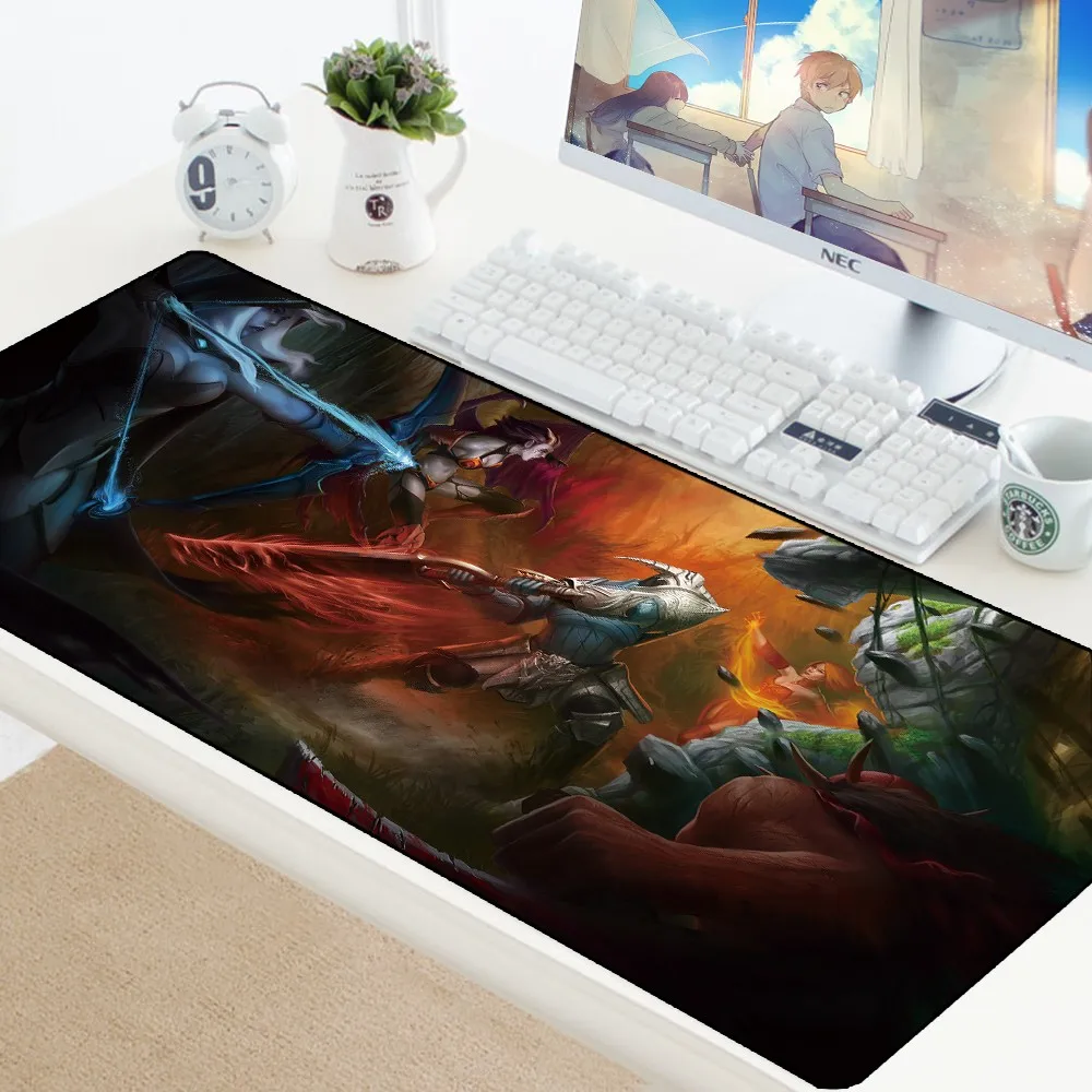 Dota 2 Mouse Pad Computer Mousepad Mat Rubber PC Laptop Gamer Desk Pad Protector Locking Edge Large