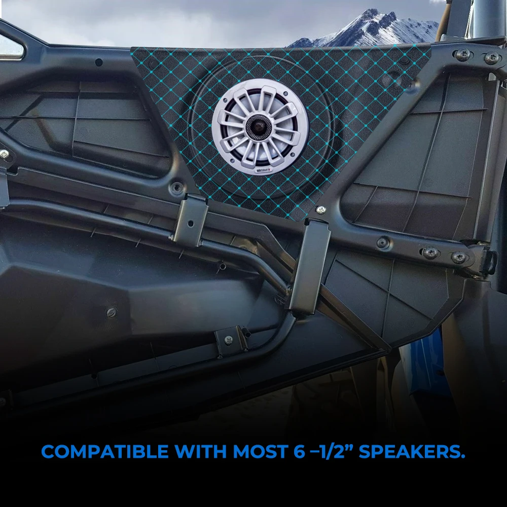 KEMIMOTO UTV Accessories 6.5'' Door Speaker Pods For Polaris RZR 900 900 S 1000 XP 2014-2019
