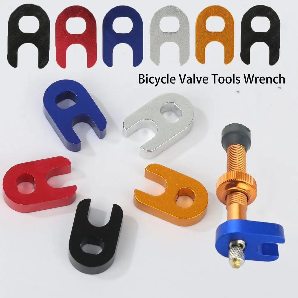 Bicycle Valve Core Remover Bicycle Valve Tool Aluminum Alloy Portable Repair Removal Parts Valves Core Wrench Disassembly Installation Tool Bicycle Valve Tools