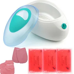 Paraffin Hand Wax Heater for Hand Foot Skin Rejuvenation Therapy Bath Warmer Wax Pot Beauty Salon Spa Wax Machine with Gloves