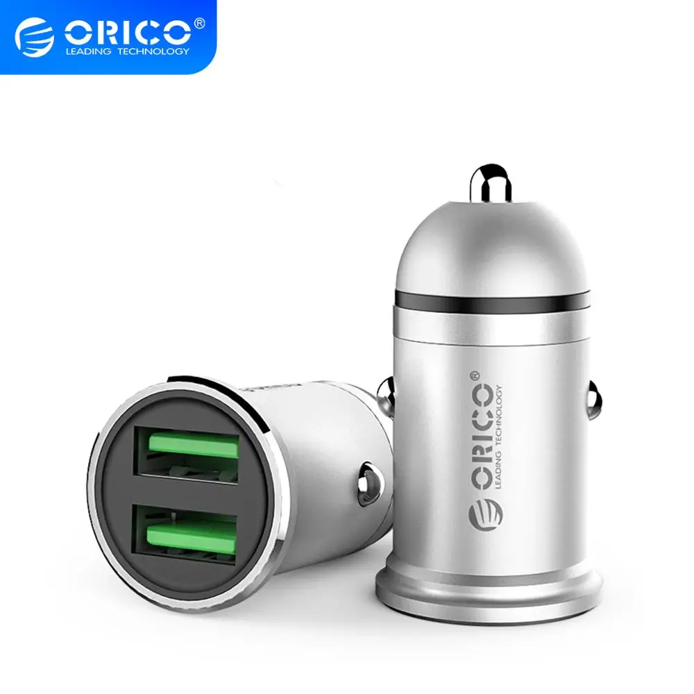 ORICO Mini USB Автомобильное зарядное устройство 15 5 Вт в 2 1 а универсальное умное