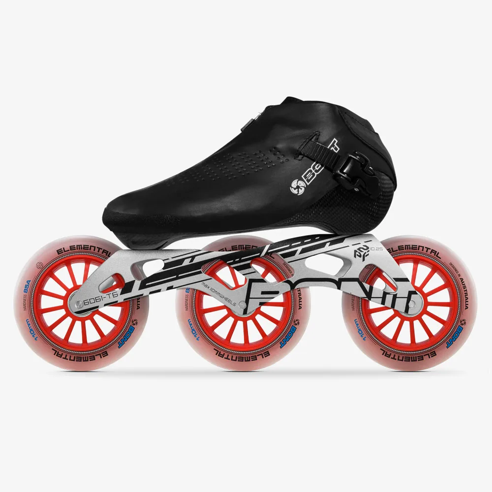 BONT катания на роликовых коньках скорости sakte Профессиональный sakte гоночный роликовые коньки скорость роликовые коньки - Цвет: 3X110mm